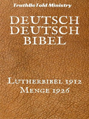 cover image of Deutsch Deutsch Bibel